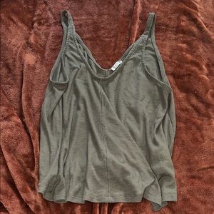 Olive Green Free People Dani Tank